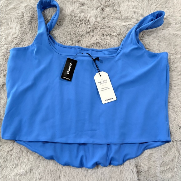 Express Tops - Express Women's Bright Blue Crop Top